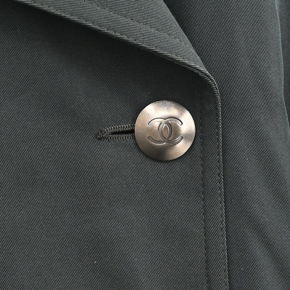 Chanel Double Breasted Coat Dark Green #38
