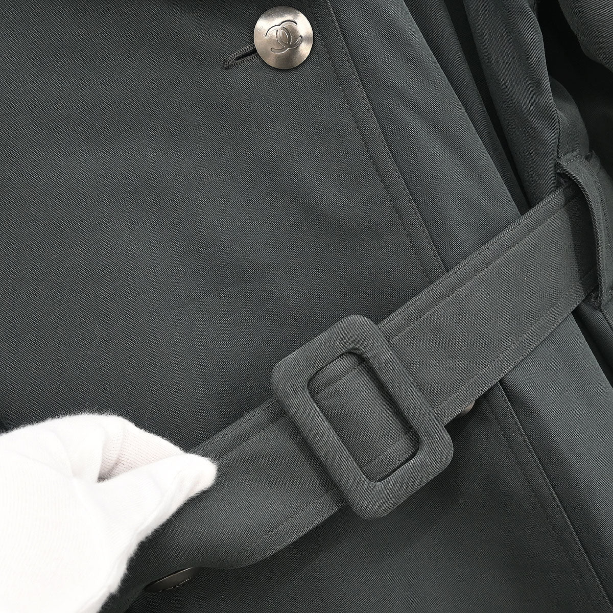 Chanel Double Breasted Coat Dark Green #38