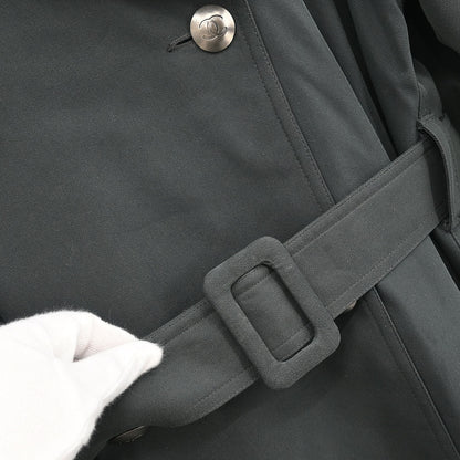 Chanel Double Breasted Coat Dark Green #38