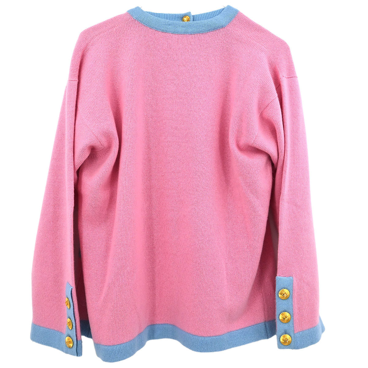 Chanel Ensemble Cardigan Short Sleeve Top Pink #40 #36
