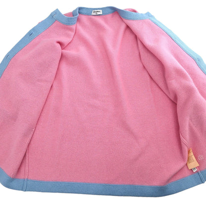 Chanel Ensemble Cardigan Short Sleeve Top Pink #40 #36