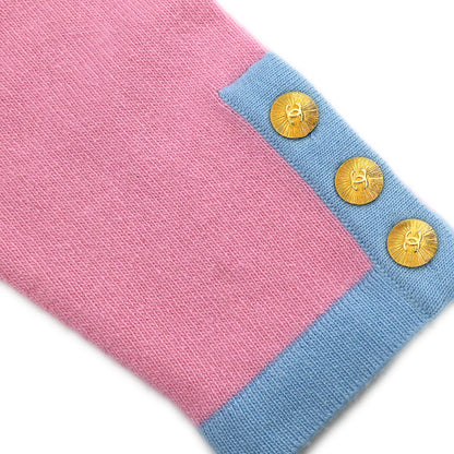 Chanel Ensemble Cardigan Short Sleeve Top Pink #40 #36