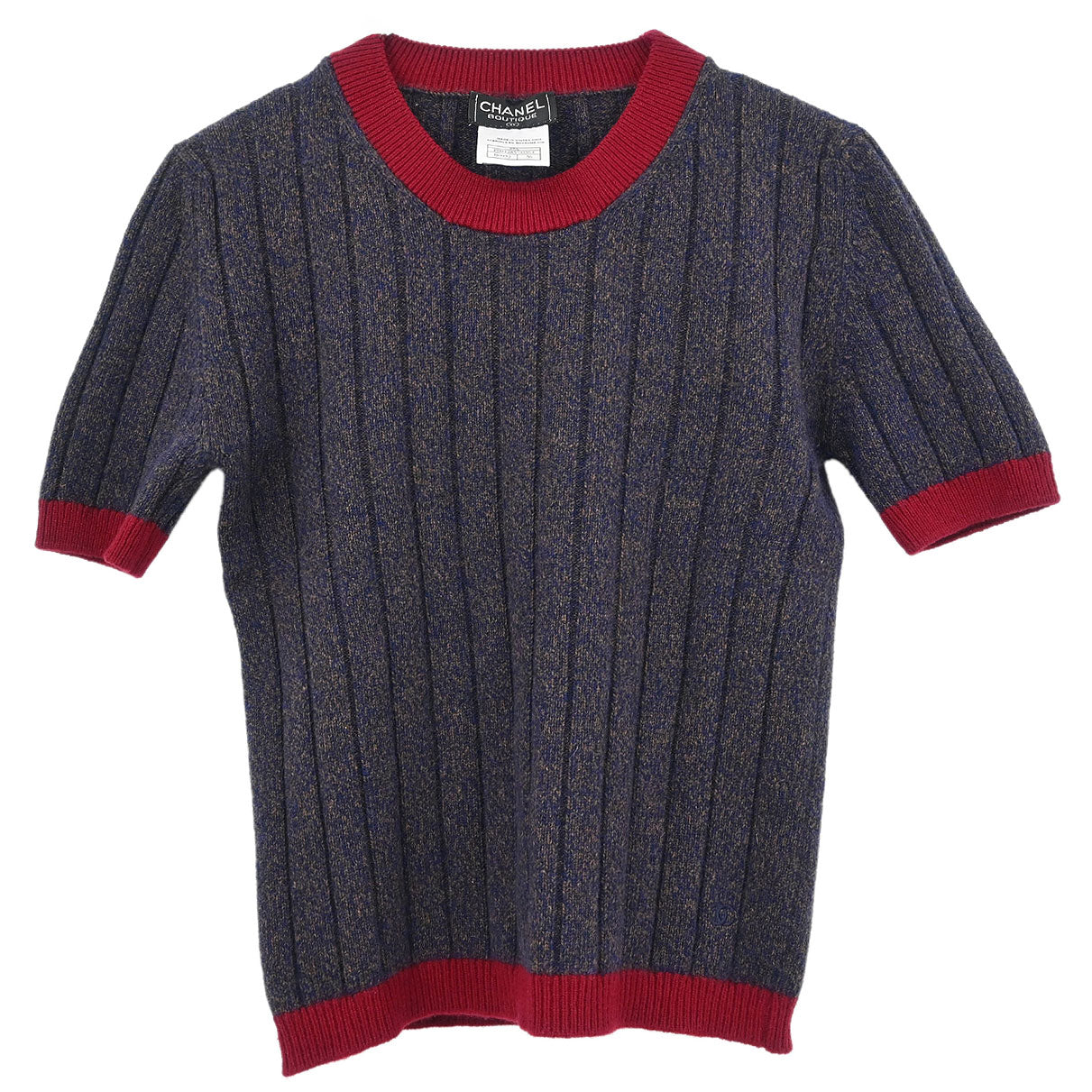 Chanel Ensemble Cardigan Top Navy #36