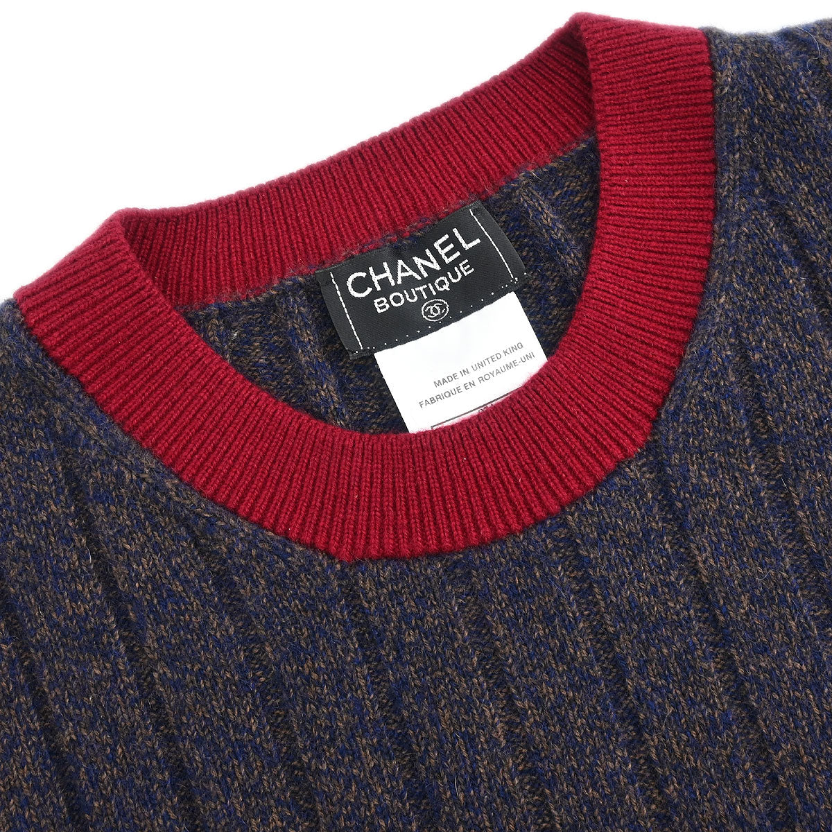 Chanel Ensemble Cardigan Top Navy #36