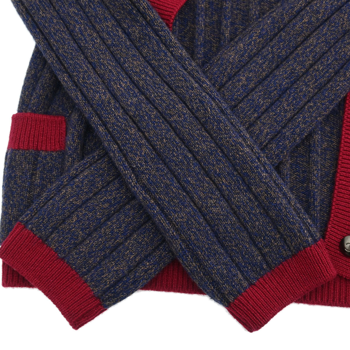 Chanel Ensemble Cardigan Top Navy #36