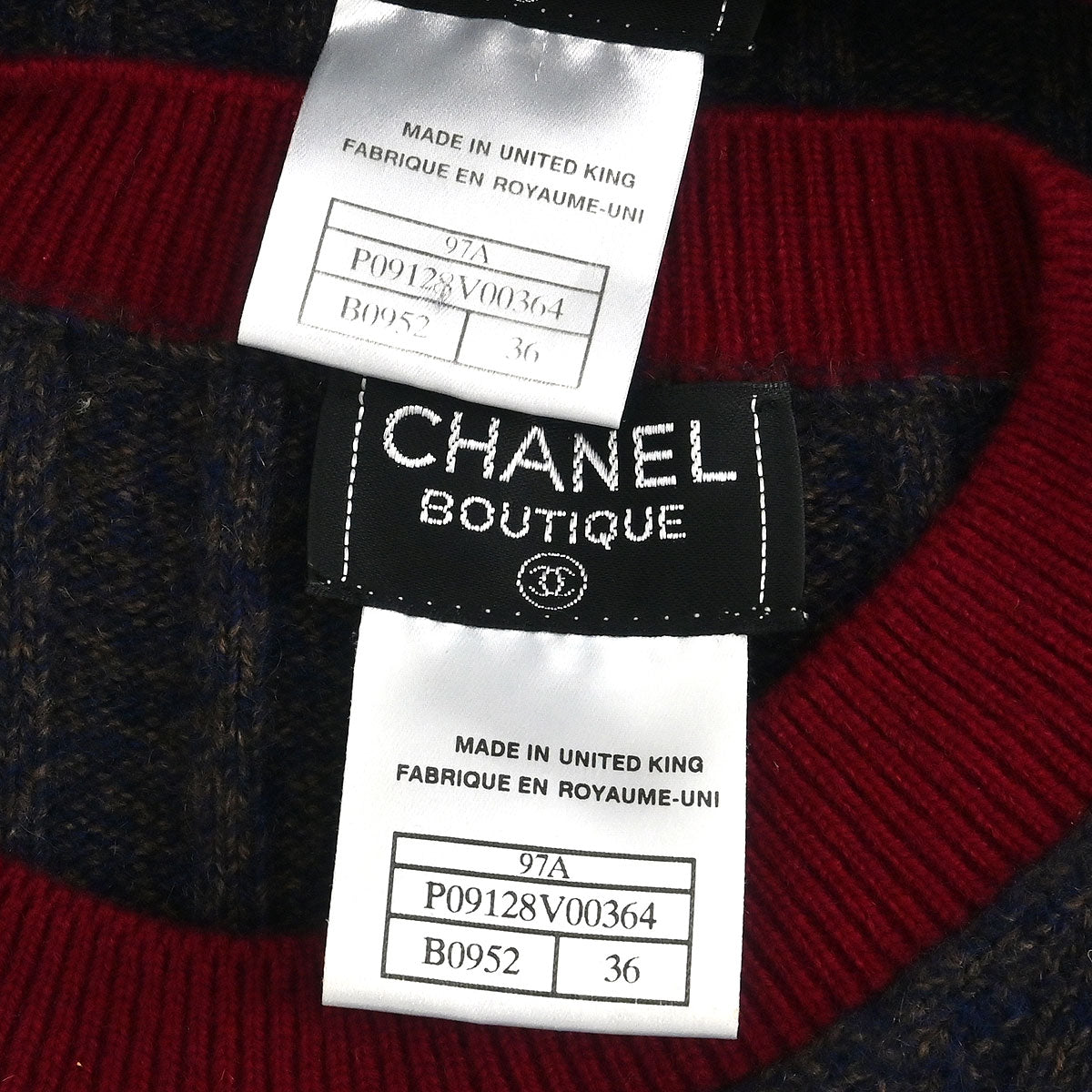 Chanel Ensemble Cardigan Top Navy #36