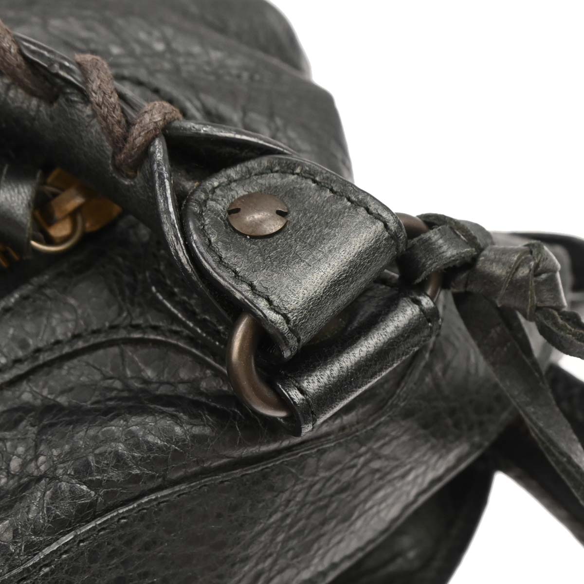 Balenciaga Black The Town 2way Shoulder Handbag