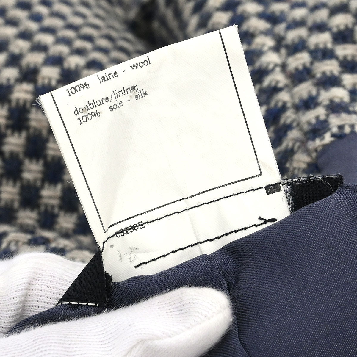 Chanel Single Breasted Jacket Navy #40