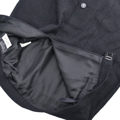 Chanel Setup Suit Jacket Skirt Black #40