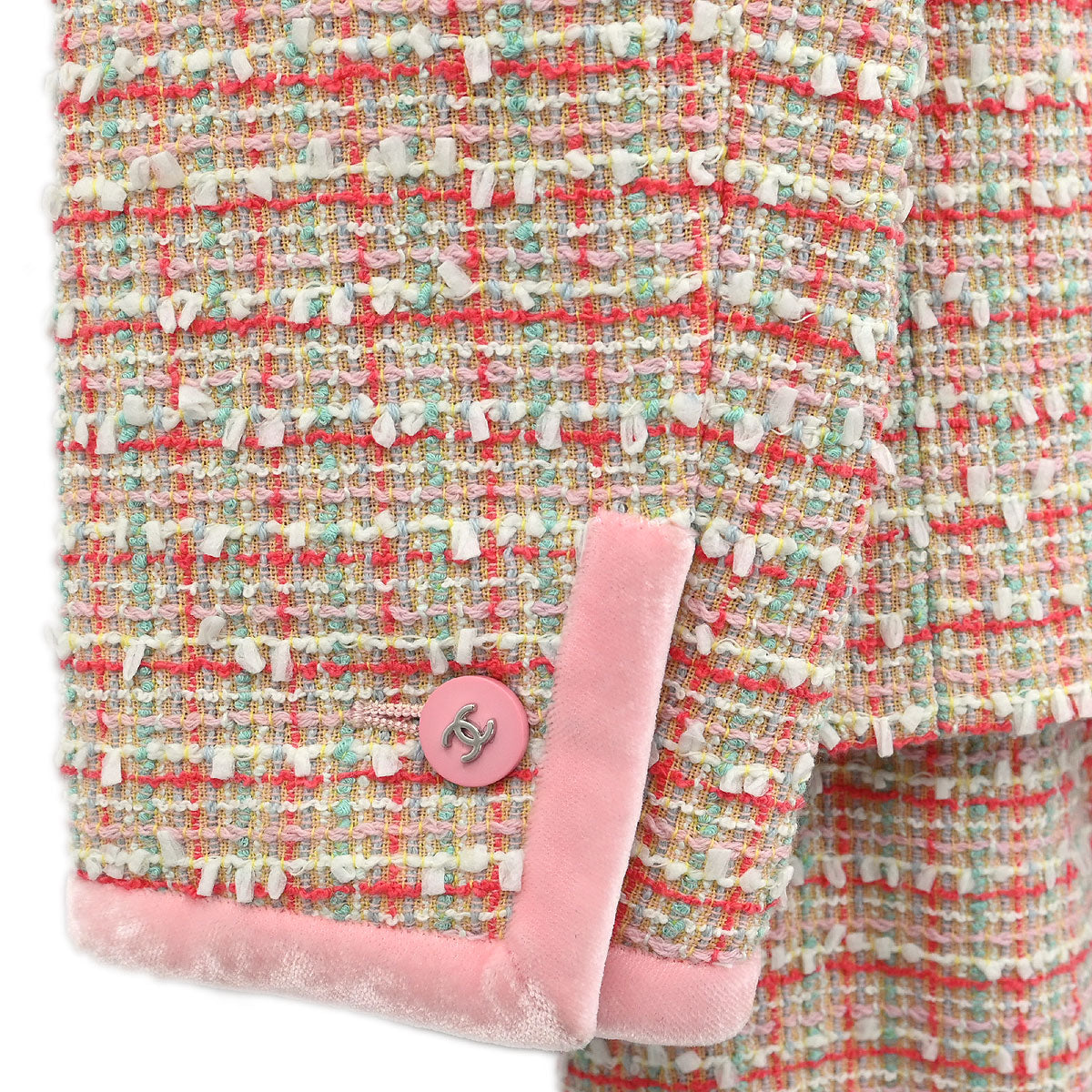 Chanel Setup Suit Jacket Skirt Pink #40