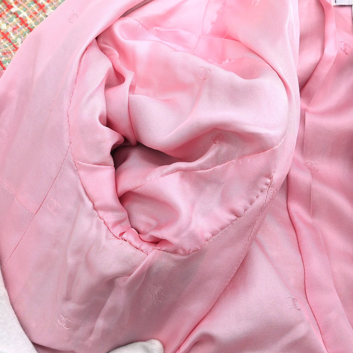 Chanel Setup Suit Jacket Skirt Pink #40