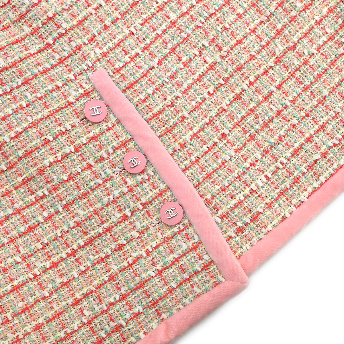 Chanel Setup Suit Jacket Skirt Pink #40