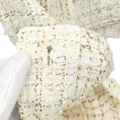 Chanel Single Breasted Jacket White #42
