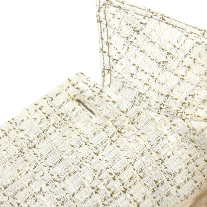 Chanel Single Breasted Jacket White #42