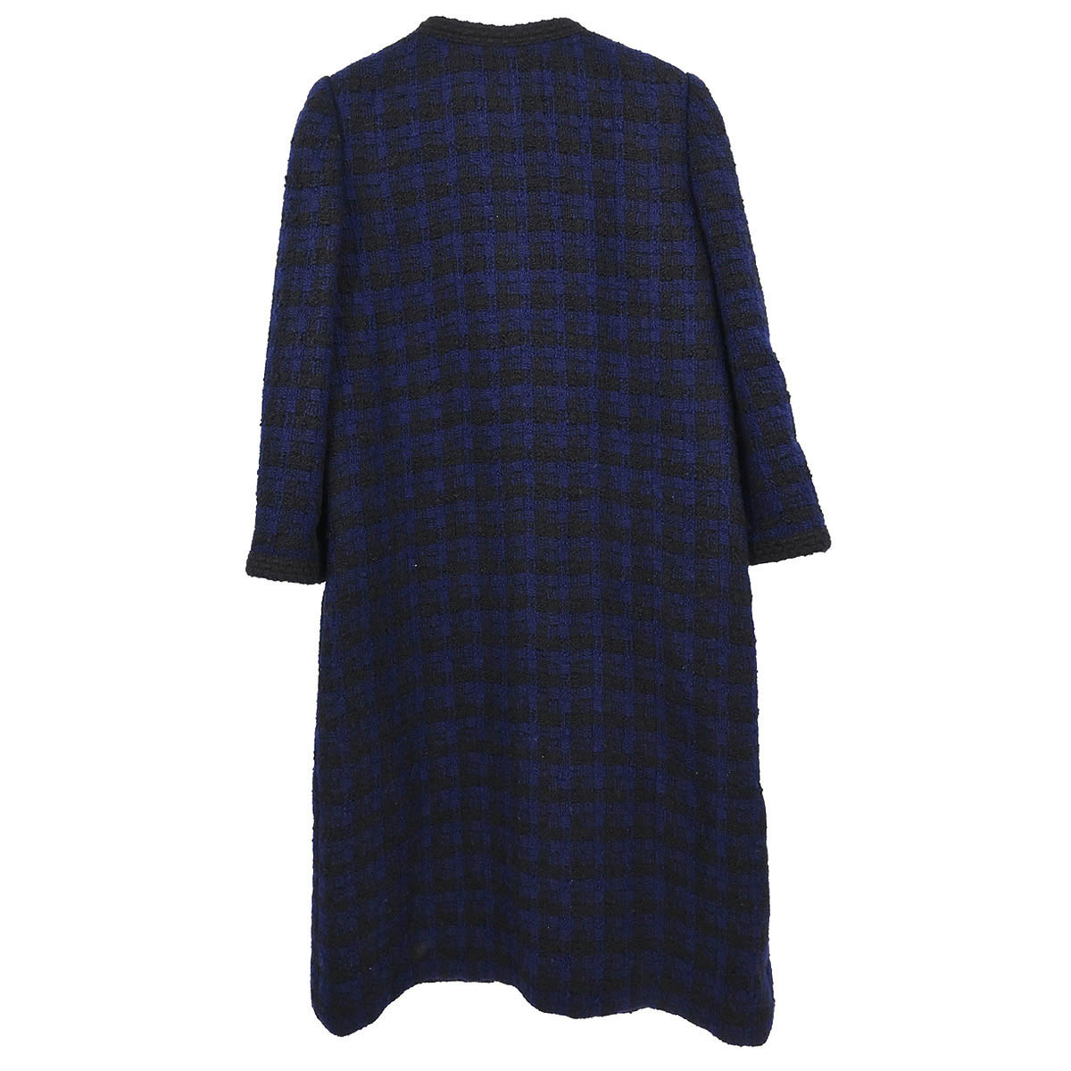 Chanel Single Breasted Jacket Navy #38
