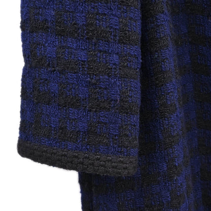 Chanel Single Breasted Jacket Navy #38