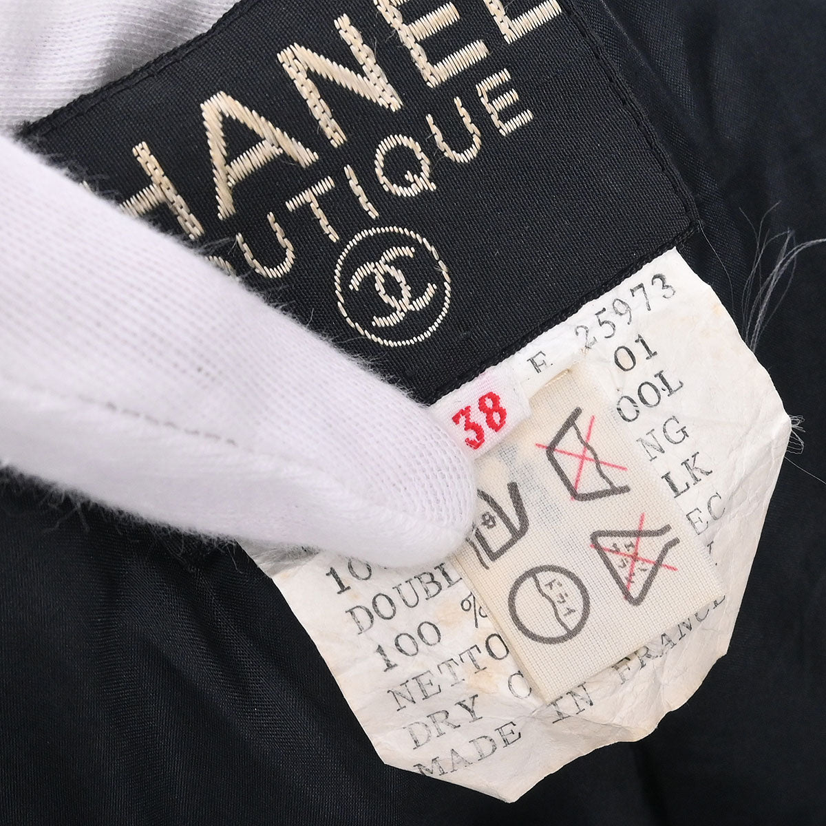 Chanel Single Breasted Jacket Navy #38
