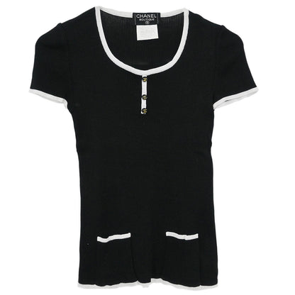 Chanel Short Sleeve Top Black #36