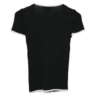 Chanel Short Sleeve Top Black #36