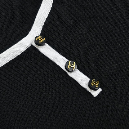 Chanel Short Sleeve Top Black #36