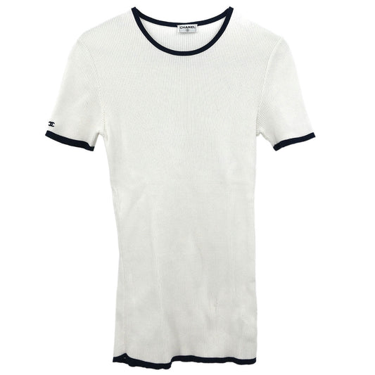 Chanel Short Sleeve Top White #42