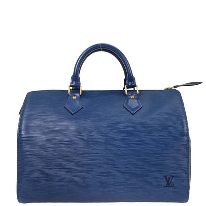 Louis Vuitton Blue Epi Speedy 30 Handbag M43005