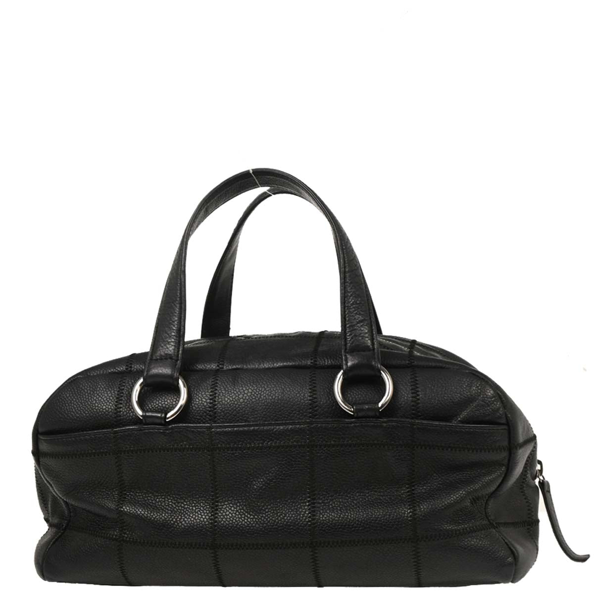 Chanel 2005-2006 Black Caviar Choco Bar Handbag