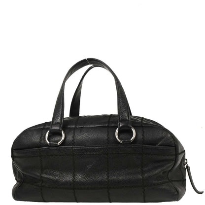 Chanel 2005-2006 Black Caviar Choco Bar Handbag