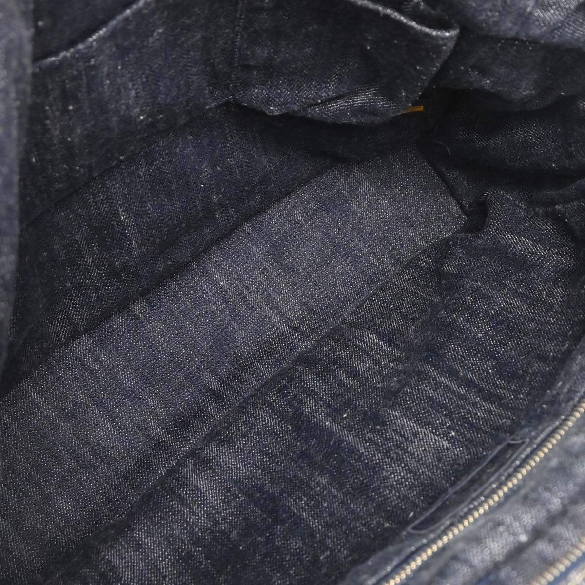 Chanel 2005-2006 Navy Sparkling Denim Tote Handbag