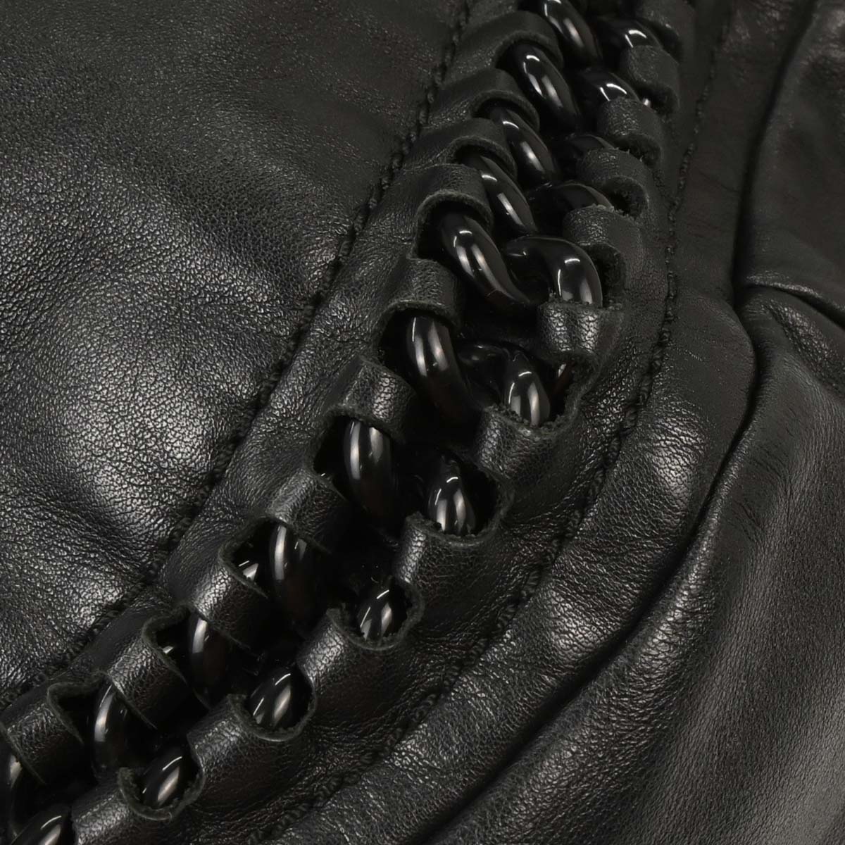 Chanel 1991-1994 Black Calfskin Luxury Line Bowling Bag