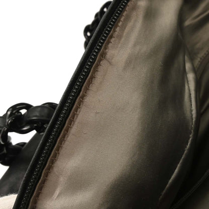 Chanel 1991-1994 Black Calfskin Luxury Line Bowling Bag