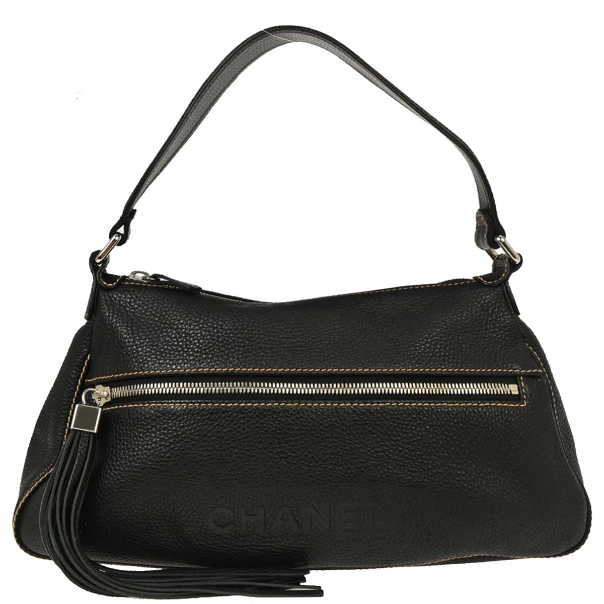 Chanel 2003-2004 Black Calfskin Handbag