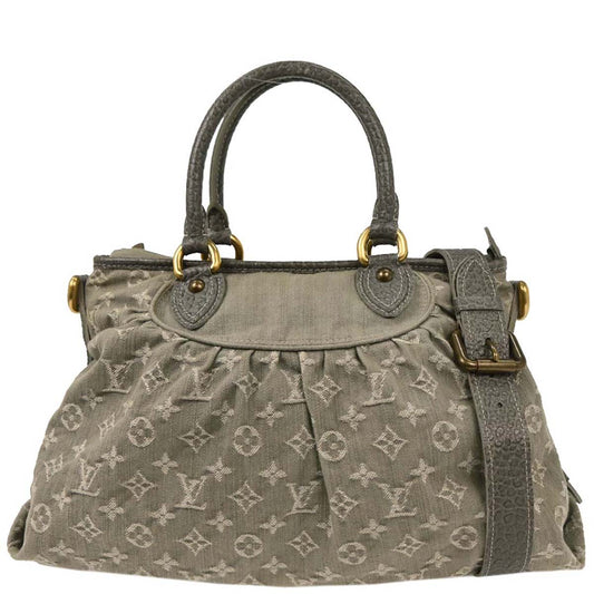 Louis Vuitton Monogram Denim Neo Cabby MM Tote Handbag M95837