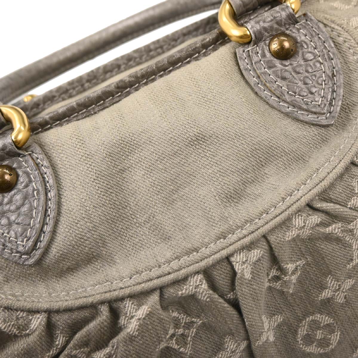 Louis Vuitton Monogram Denim Neo Cabby MM Tote Handbag M95837