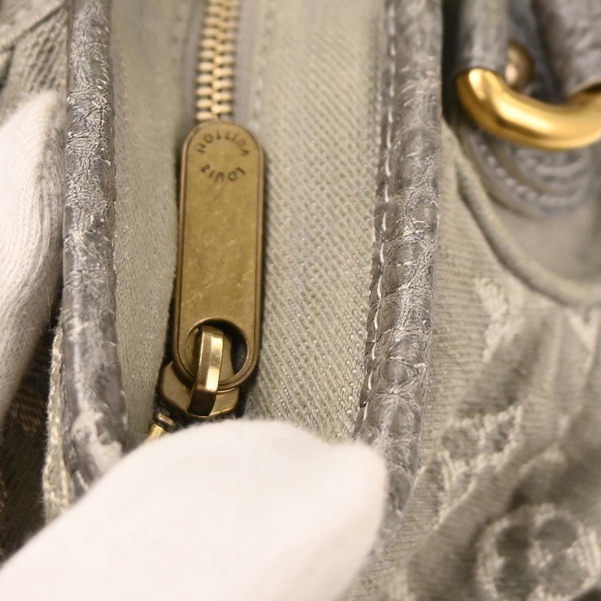 Louis Vuitton Monogram Denim Neo Cabby MM Tote Handbag M95837