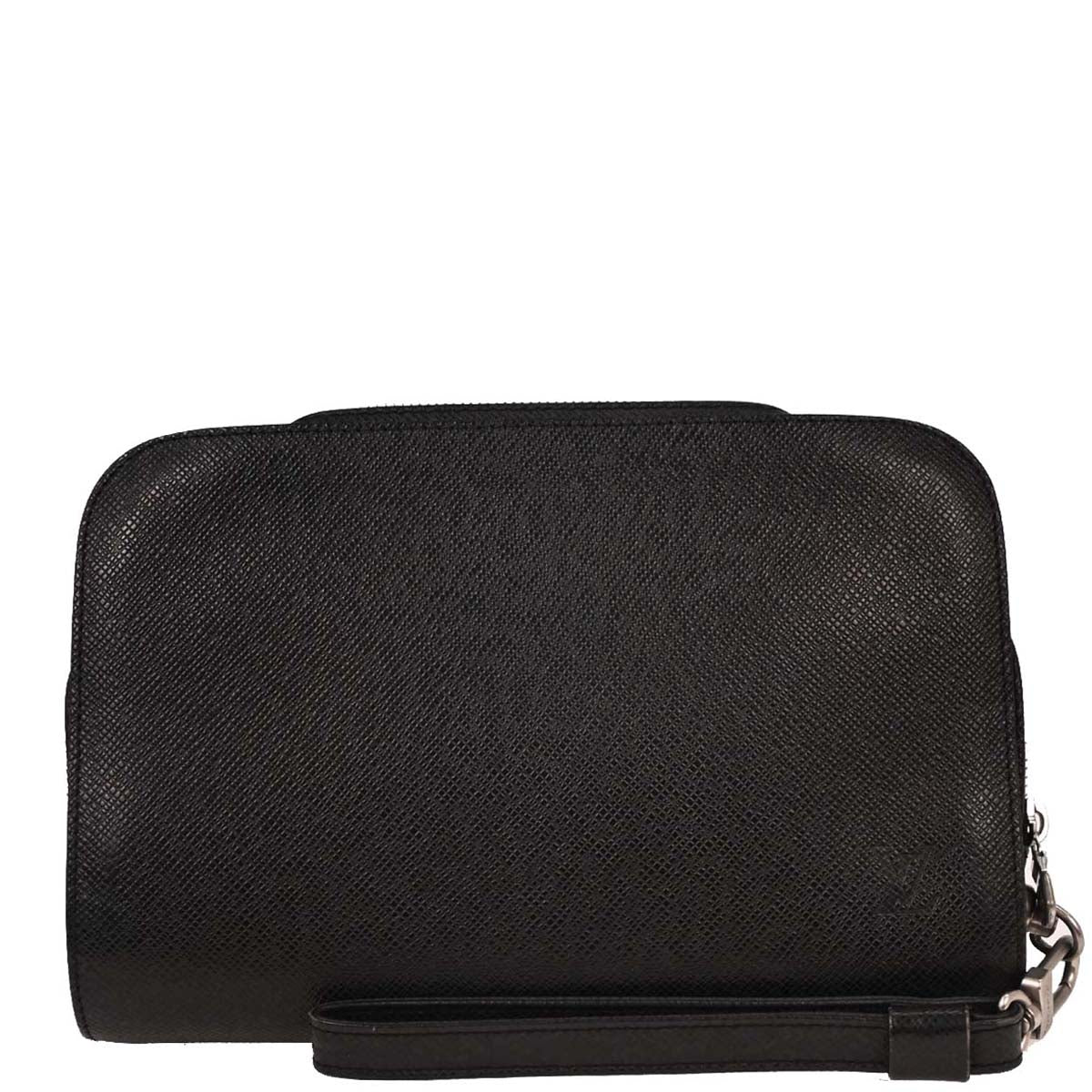 Louis Vuitton Black Taiga Baikal Clutch Handbag M30182