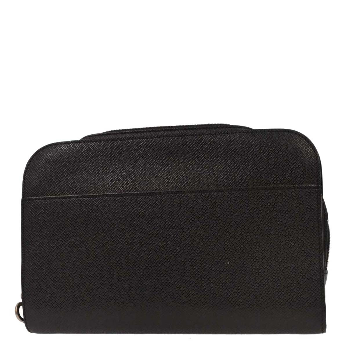 Louis Vuitton Black Taiga Baikal Clutch Handbag M30182