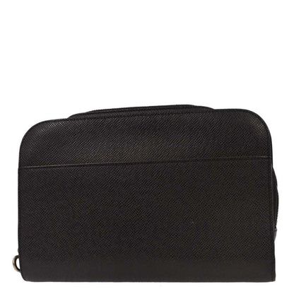 Louis Vuitton Black Taiga Baikal Clutch Handbag M30182
