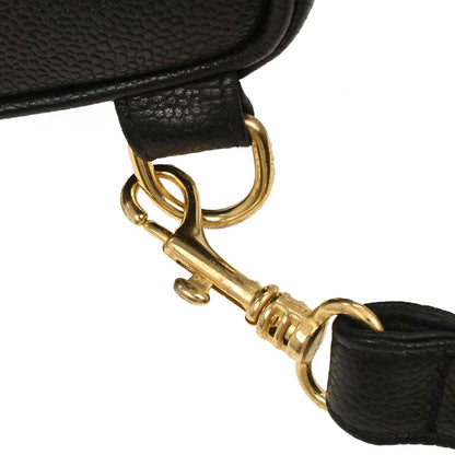Chanel 1989-1991 Black Calfskin Drawstring Shoulder Bag