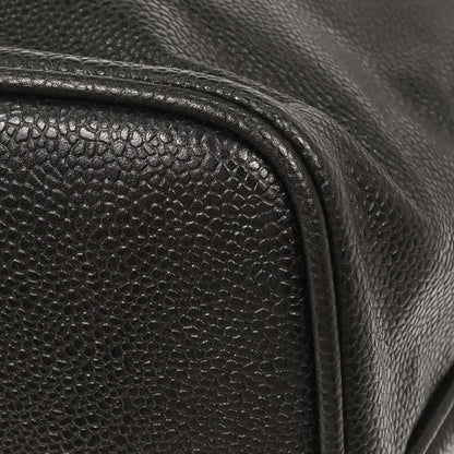 Chanel 1989-1991 Black Calfskin Drawstring Shoulder Bag