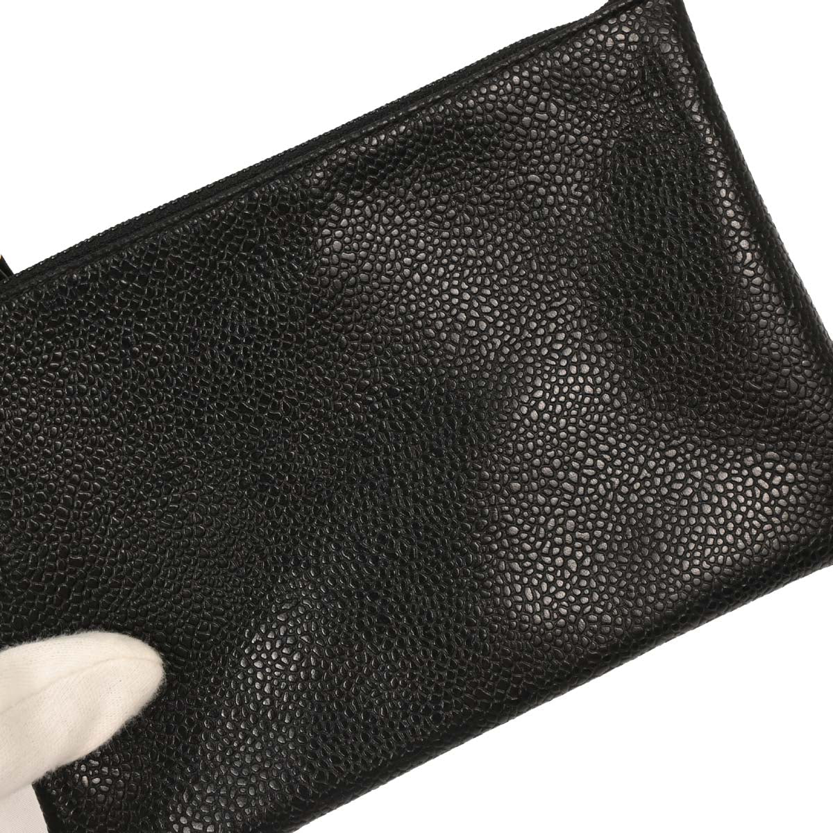 Chanel 1989-1991 Black Calfskin Drawstring Shoulder Bag