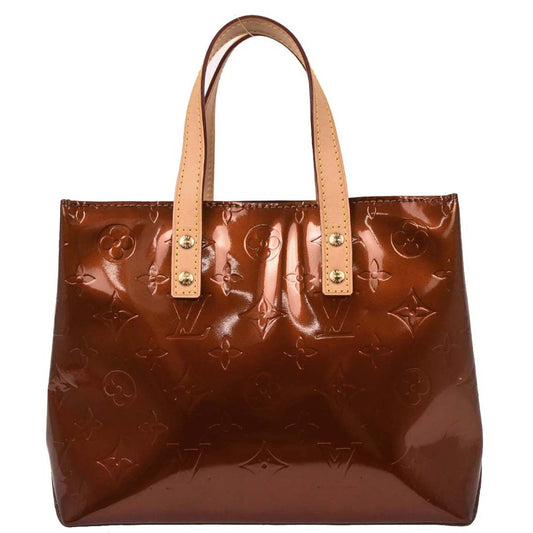 Louis Vuitton Bronze Vernis Reade PM Tote Handbag M91146