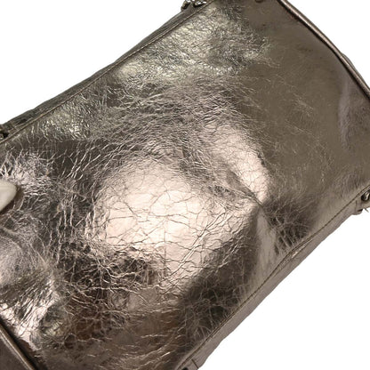 Chanel 2008-2009 Silver Calfskin Luxury Line Tote Handbag