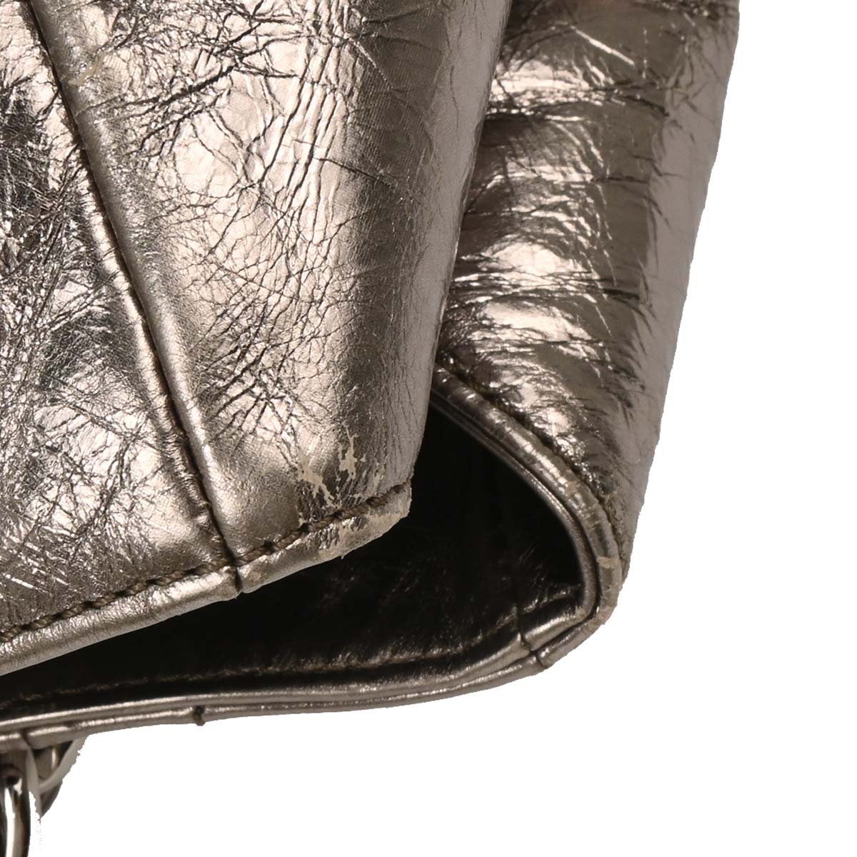 Chanel 2008-2009 Silver Calfskin Luxury Line Tote Handbag