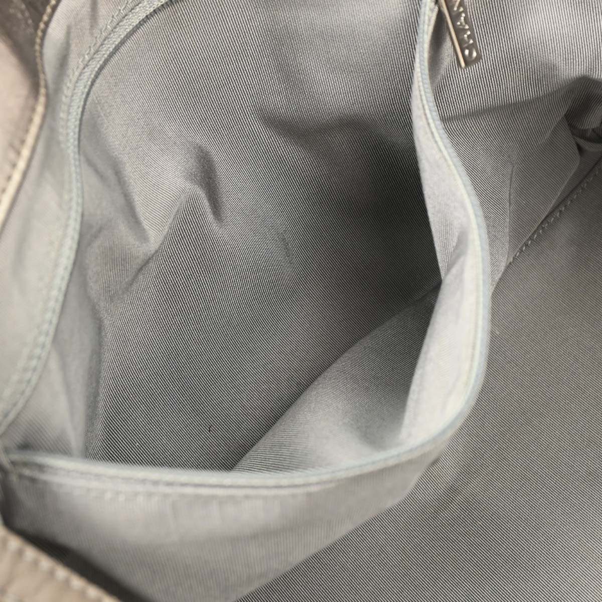 Chanel 2008-2009 Silver Calfskin Luxury Line Tote Handbag
