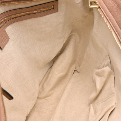 Gucci Pink Leather Tote Handbag