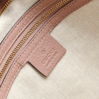 Gucci Pink Leather Tote Handbag
