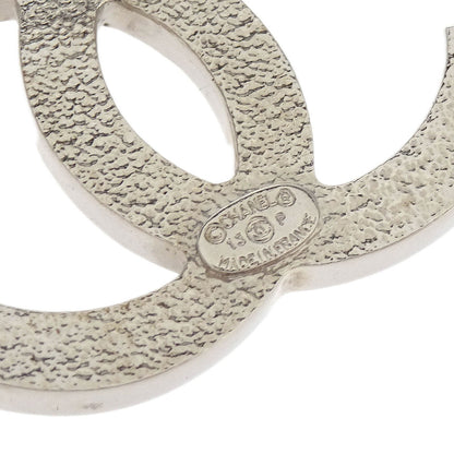 Chanel CC Brooch Pin Silver Rhinestone 13P