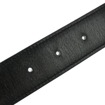 Hermes Black Box Calf Constance Reversible Belt #85 Small Good