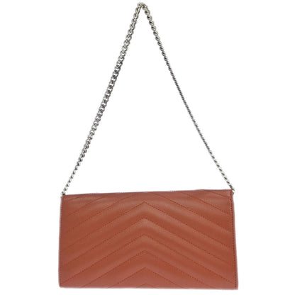 Saint Laurent Pink Envelope WOC Wallet on Chain Handbag